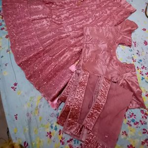 Net Lehenga Choli along With Dupatta