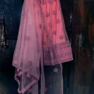 Beautiful Grand Onion Pink Wedding Lehenga Choli