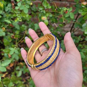 Blue And Gold Colour Bracelet