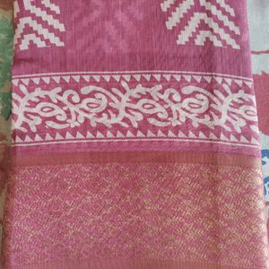 FESTIVE SALE!! Saree With Block Print