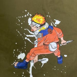 Olive green naruto t shirt