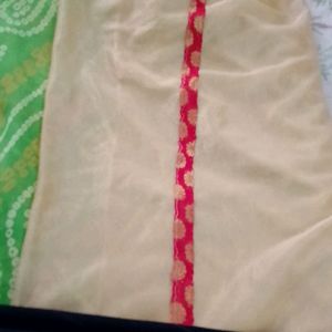 Real Mirror Work Saree With Steel