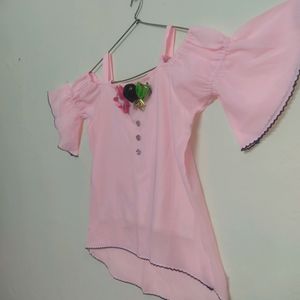 Pink  colour top