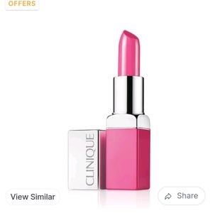 Clinique pink lipstick