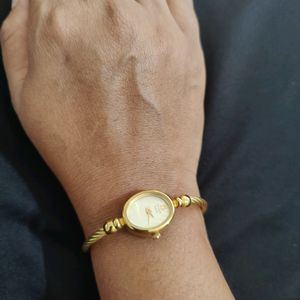 Titan Raga Golden Bangle Watch