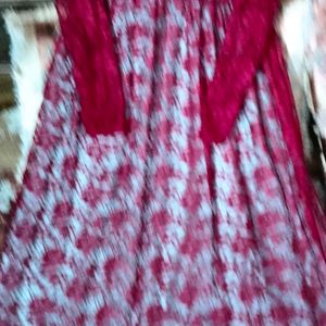 New Stayle Gown Dress With Kurti Ne