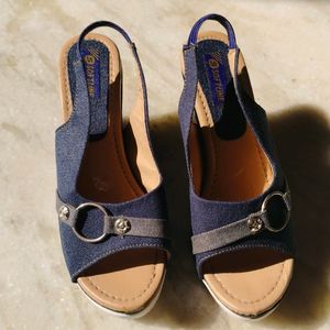 Stylish Blue Wedges