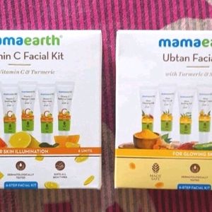 mama earth Vitamin C & Ubtan Facial Kit Pack Of 2