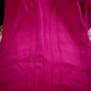 Short Kurta Dark rose Colour