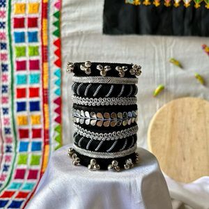 Handmade Thread Work Bangles Set