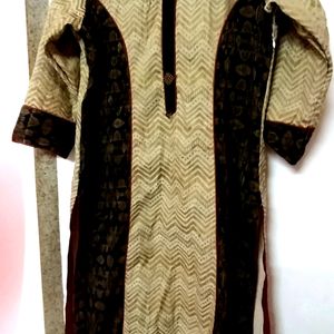 Pure Cotton Fabric Formal Kurti