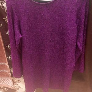 Very Beautiful Purple Shimmer Lycra Top