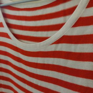 Red White Striped Dress