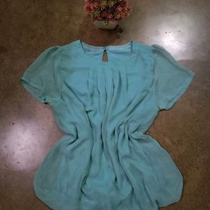 Sea Green Korean Top