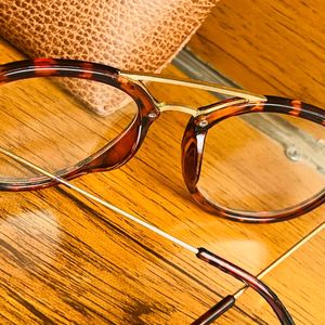 Glasses With Cheetah designed frame