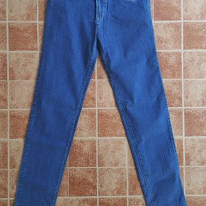 Straight Fit Jeans In Colour Deep Blue