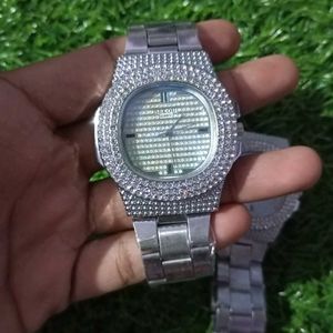 (Pack Of 2) Iced Out Diamond Watch 🔥