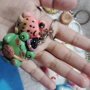 froggy wtich and strawberry frog keychain ✨🌟