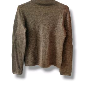 Turtle Neck Coffee Brown Sweater (Women)