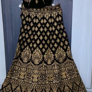 Heavy Kundan Work with Zaari Embroidery  Lehenga