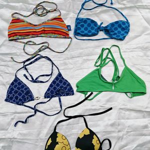 Combo Of 5 Halter Neck Bra