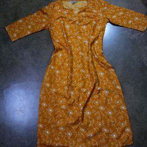 Beautiful Mustard Yellow Anouk Kurta