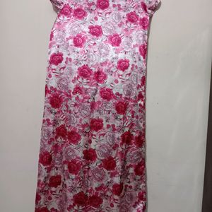 Women Flower Print Nighty