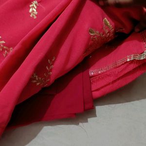 New!!✅ Coral Pink Saree