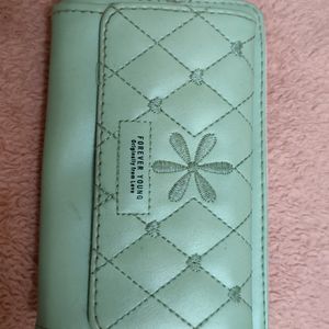 Stylish Pista Green+ Pink  Wallet