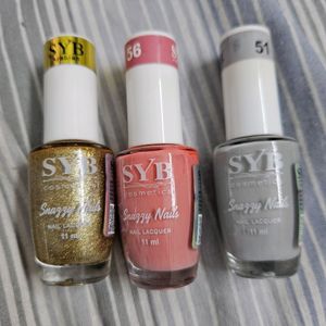 Nail paint combo (pack of 3)