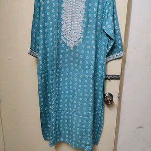 Plus Size Sky Blue Kurta