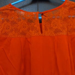 Orange Uniqe Top