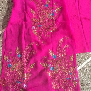 Heavy Embroidery Work Suit With Inner Party Wear