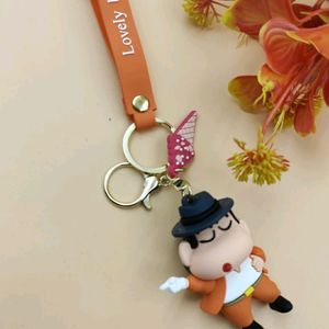 Orange Shin-chan Sunny Boy Keychain