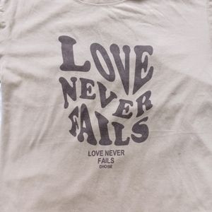 Love Never Fails Oversized Tshirt