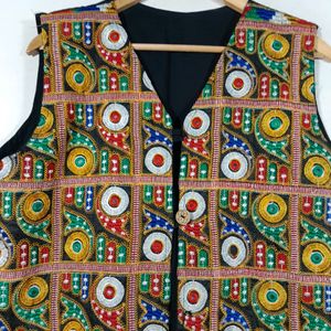 Multicolor Embroidered Overcoat (Women's)