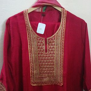 PARTY WEAR KURTI WITH PANT AND DUPPTTA