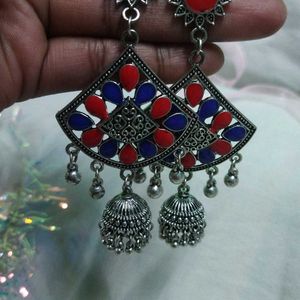 Traditional Jhumka Long Earrings