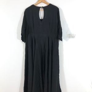 Black A-Line Kurta