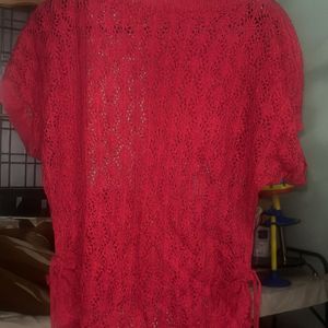 A nice red wollen net top