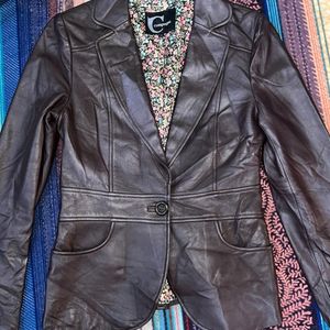 Genuine leather Blazer