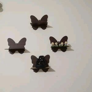 4 Butterfly Patern Wall Shelves