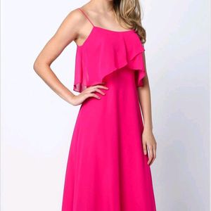 Imported Rose Pink Beautiful Dress