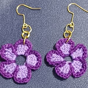 Light And Dark Purple Earrings