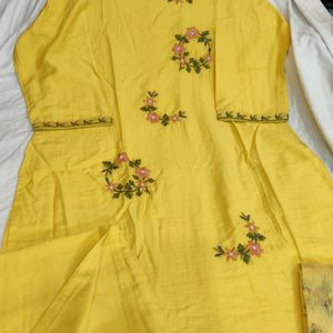 Mal Ma Cotton Fabric With Organza Dupatta