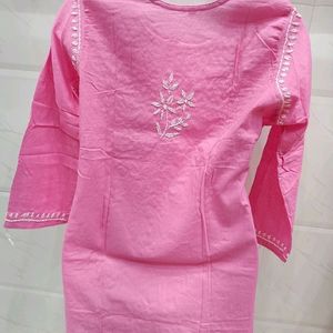 Short Chickekari Kurta