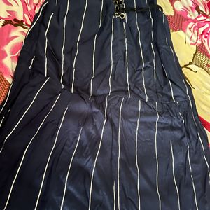 Navy Blue Side Slit Jumsuit Waist 26 To 28 Size ,