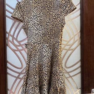 Leopard Print Wrap Dress