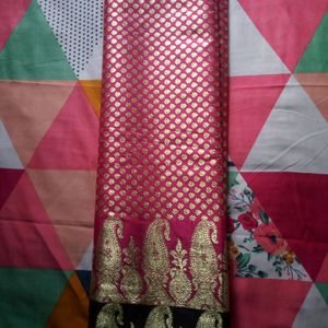 Pure Benarasi Saree(pink& Green)