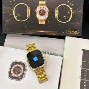 Watch 8 Ultra 24k Gold Edition With Apple Logo 49m